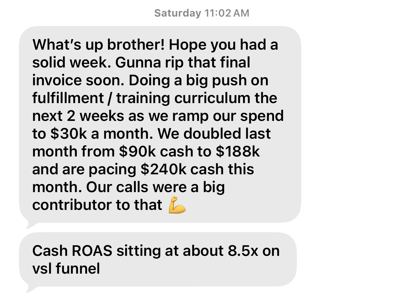 Joey D. — results win
