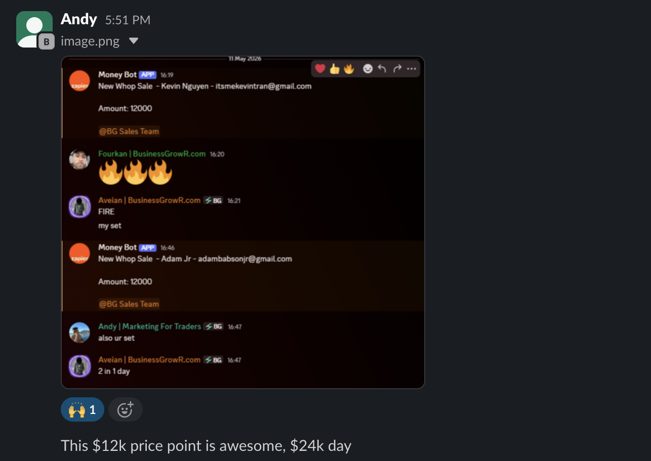 Louis B. - First $12K PIF close on new pricing