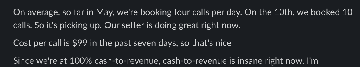 Louis B. - $24K day, two $12K closes