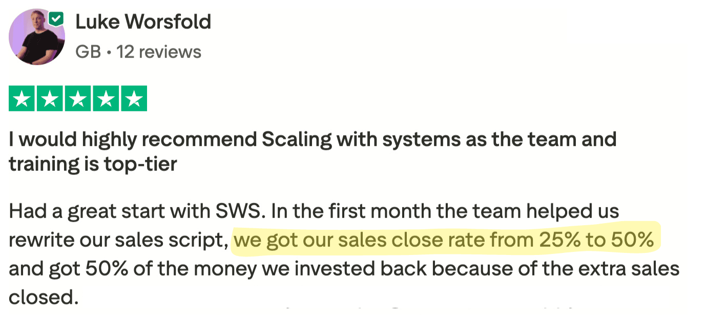Trustpilot review